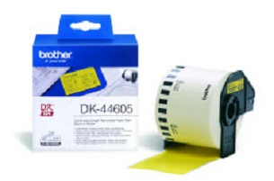 Brother Rollo de Papel Continuo Removible Amarillo de 62mm x 30, 48m