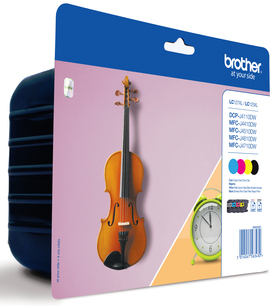 Brother Pack cartuchos Negro, Cian, Magenta y Amarillo MFC-J4410DW/MFC-J4510DW, 1200 pag