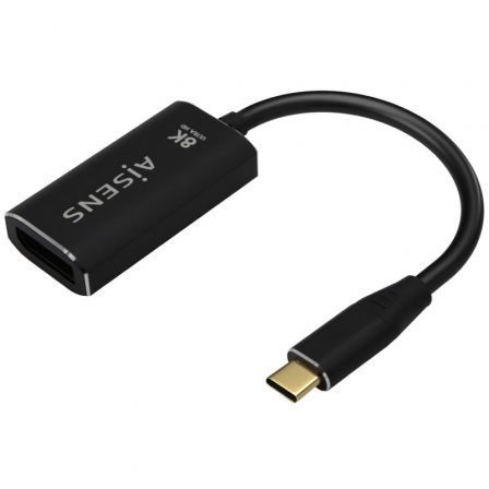 Aisens Conversor A109-0690/ USB Tipo-C Macho Negro – DisplayPort