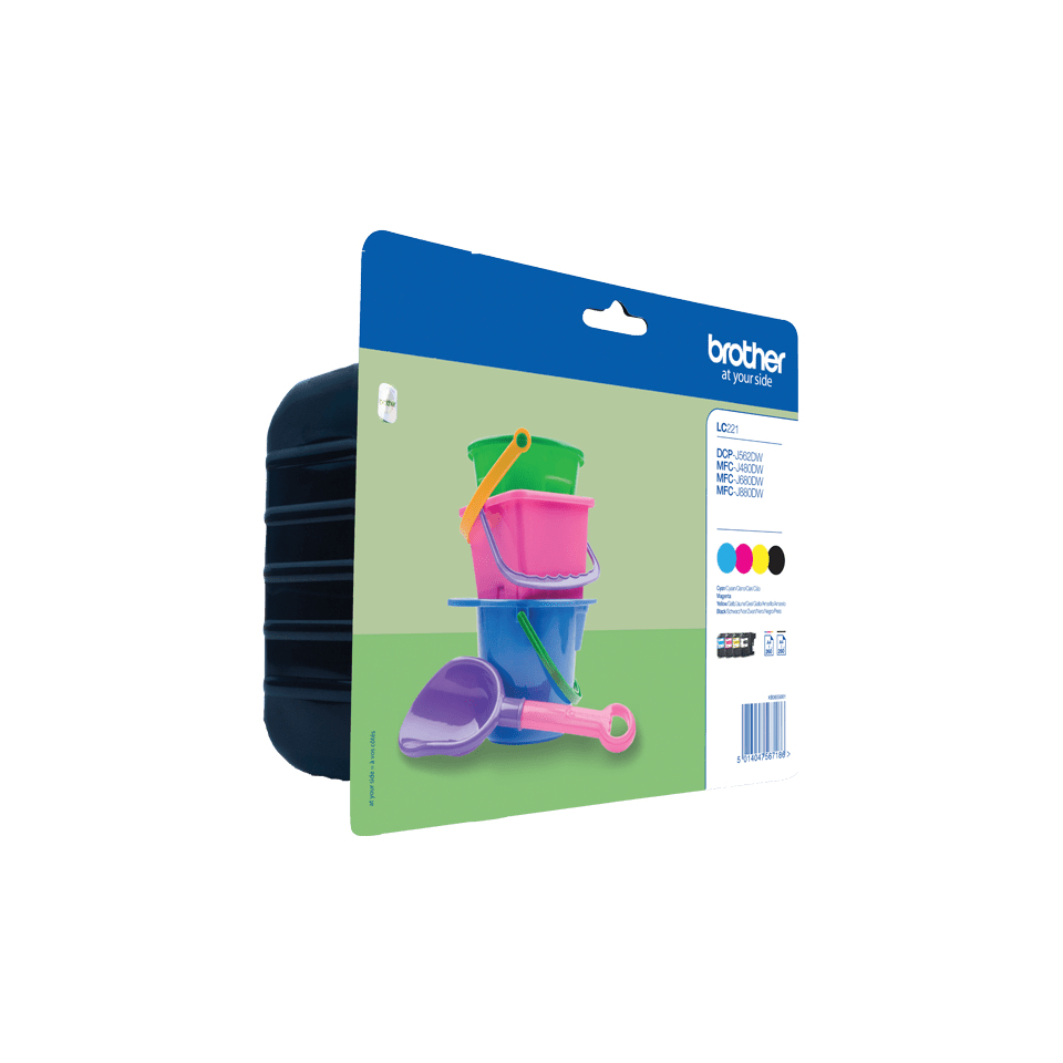 Brother Pack cartuchos Negro, Cian, Magenta y Amarillo DCP-J562DW/MFC-J880DW/MFC-J480DW