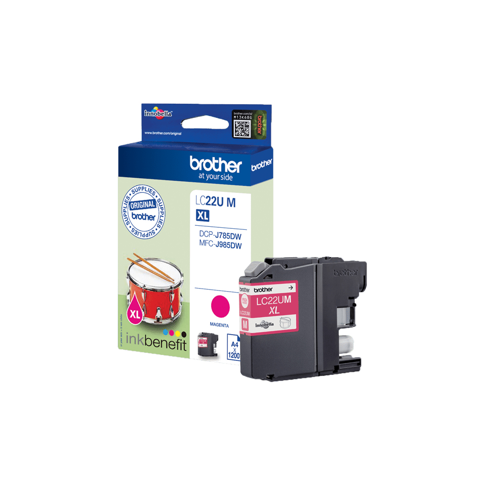 Brother Cartucho de tinta magenta para DCPJ785DW