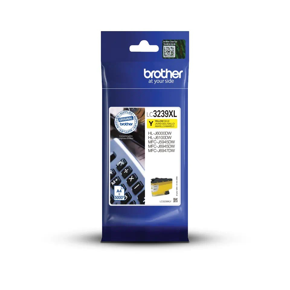Brother Cartucho de tinta amarillo de larga duracion LC3239XLY