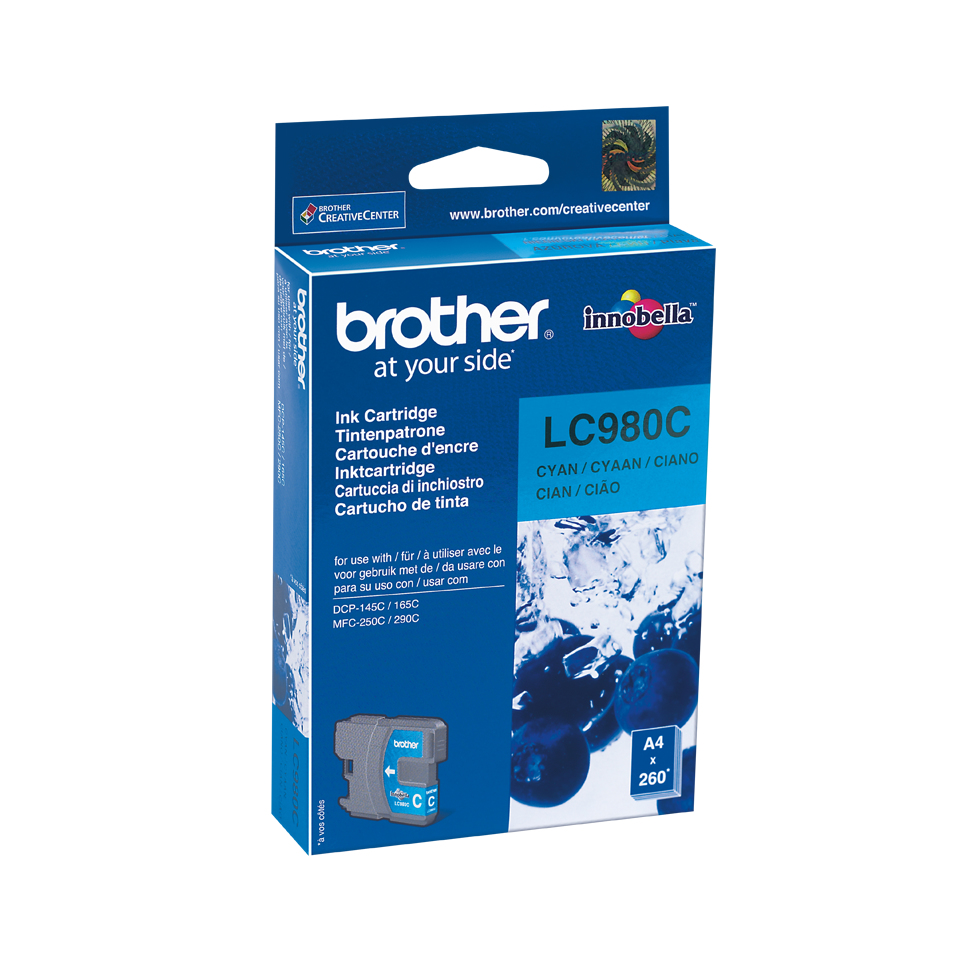 Brother Cartucho de tinta cian DCP-145C/DCP-165C,, 260 paginas
