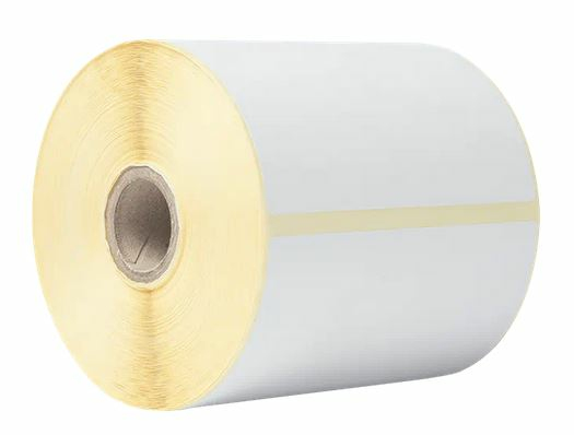 Brother Caja de 8 rollos de etiquetas termicas blancas - Cada rollo contiene 350 etiquetas…