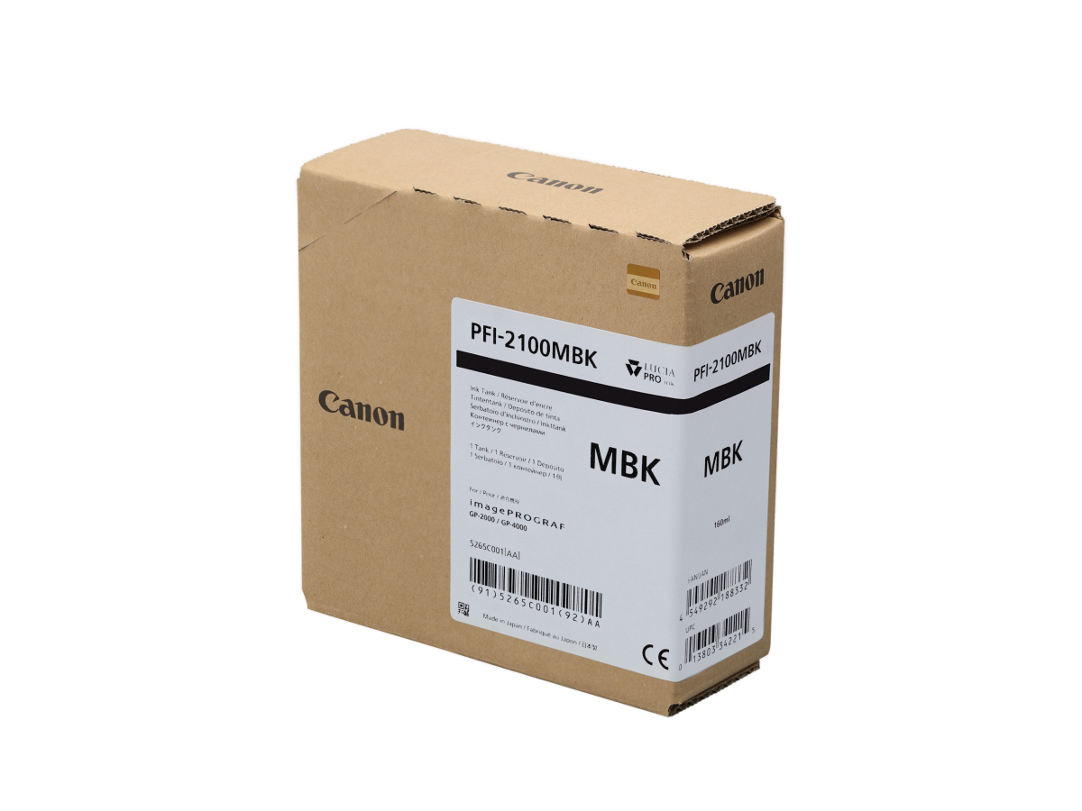 Canon tinta gran formato para GP-2000 GP-4000 PFI-2100 Matte Black