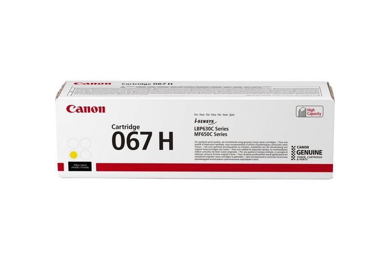 Canon Toner 067H amarillo, i-SENSYS LBP631 LBP633 MF651 MF655 MF657 2.350p