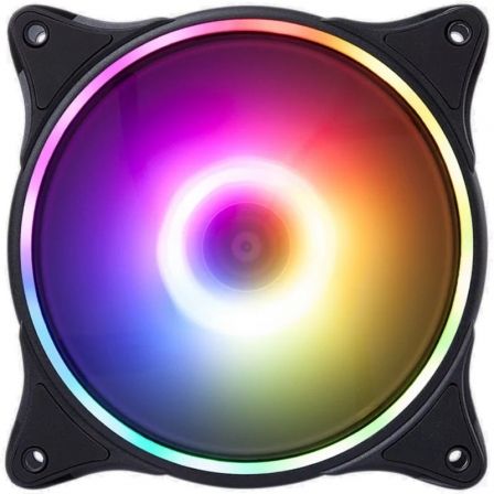 Ventilador Hiditec N18 ARGB/ 12cm Negro