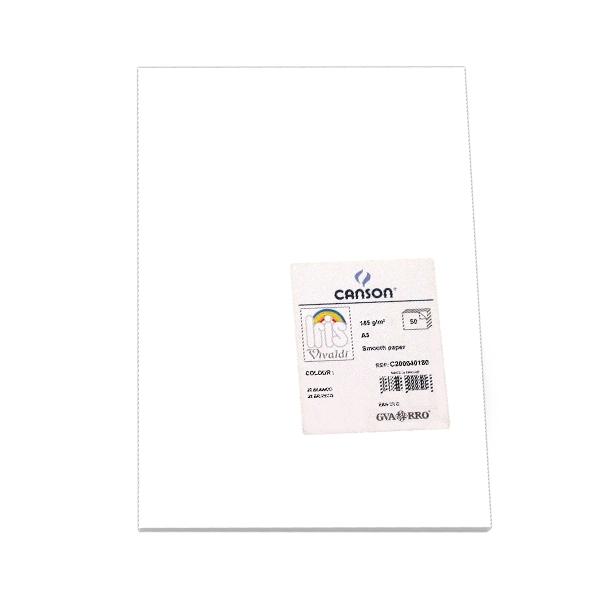 Canson Pack de 50 Cartulina 185g A3 blanco