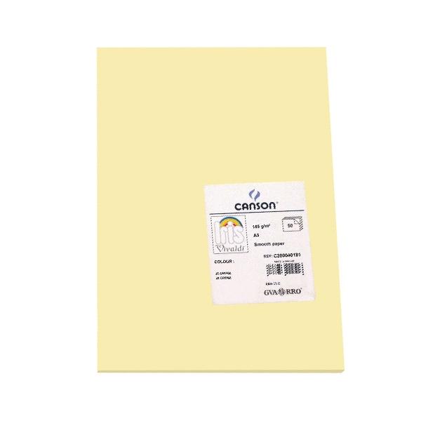 Canson Pack de 50 Cartulina 185g A3 crema
