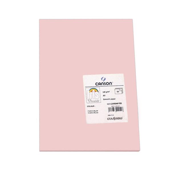 Canson Pack de 50 Cartulina 185g A3 rosa