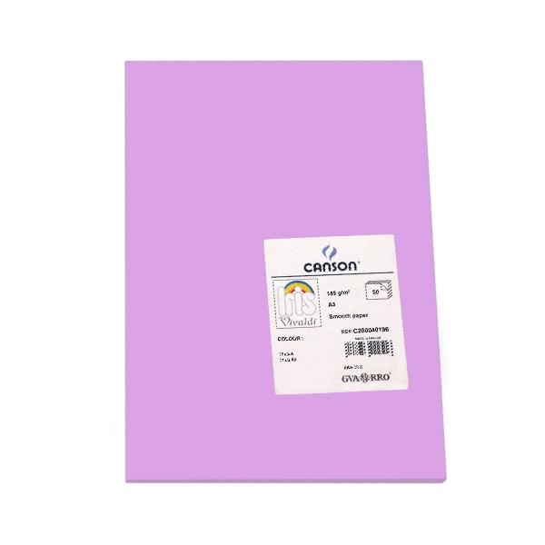 Canson Pack de 50 Cartulina 185g A3 lila