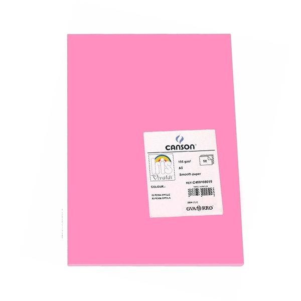 Canson Pack de 50 Cartulina 185g A3 rosa chicle
