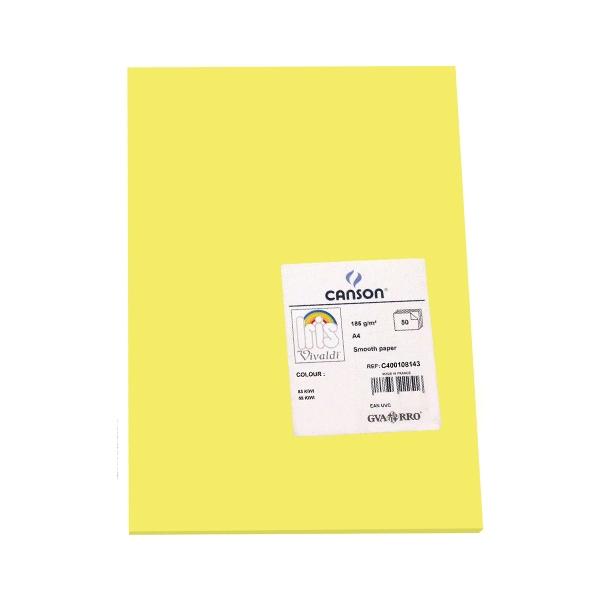 Canson Pack de 50 Cartulina 185g A4 kiwi