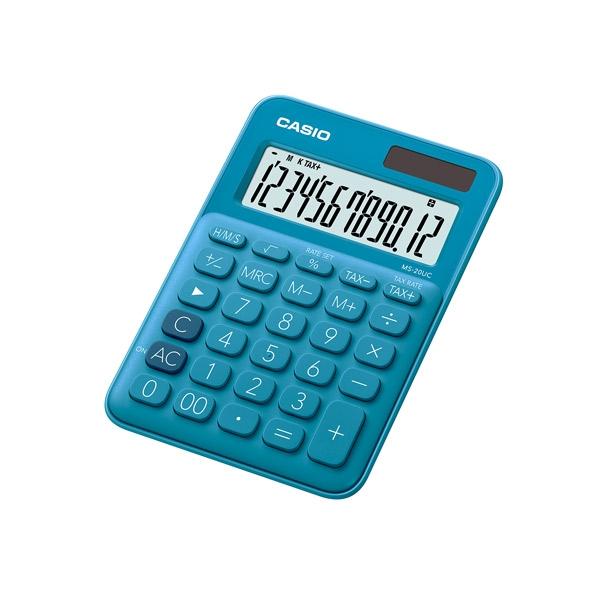 Casio Calculadora de sobremesa My Color MS-20UC-BU 12 digitos azul
