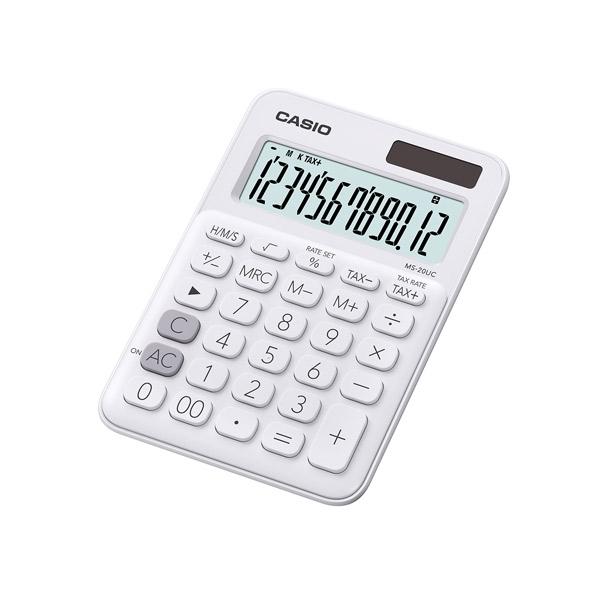 Casio Calculadora de sobremesa My Color MS-20UC-WE 12 digitos blanco