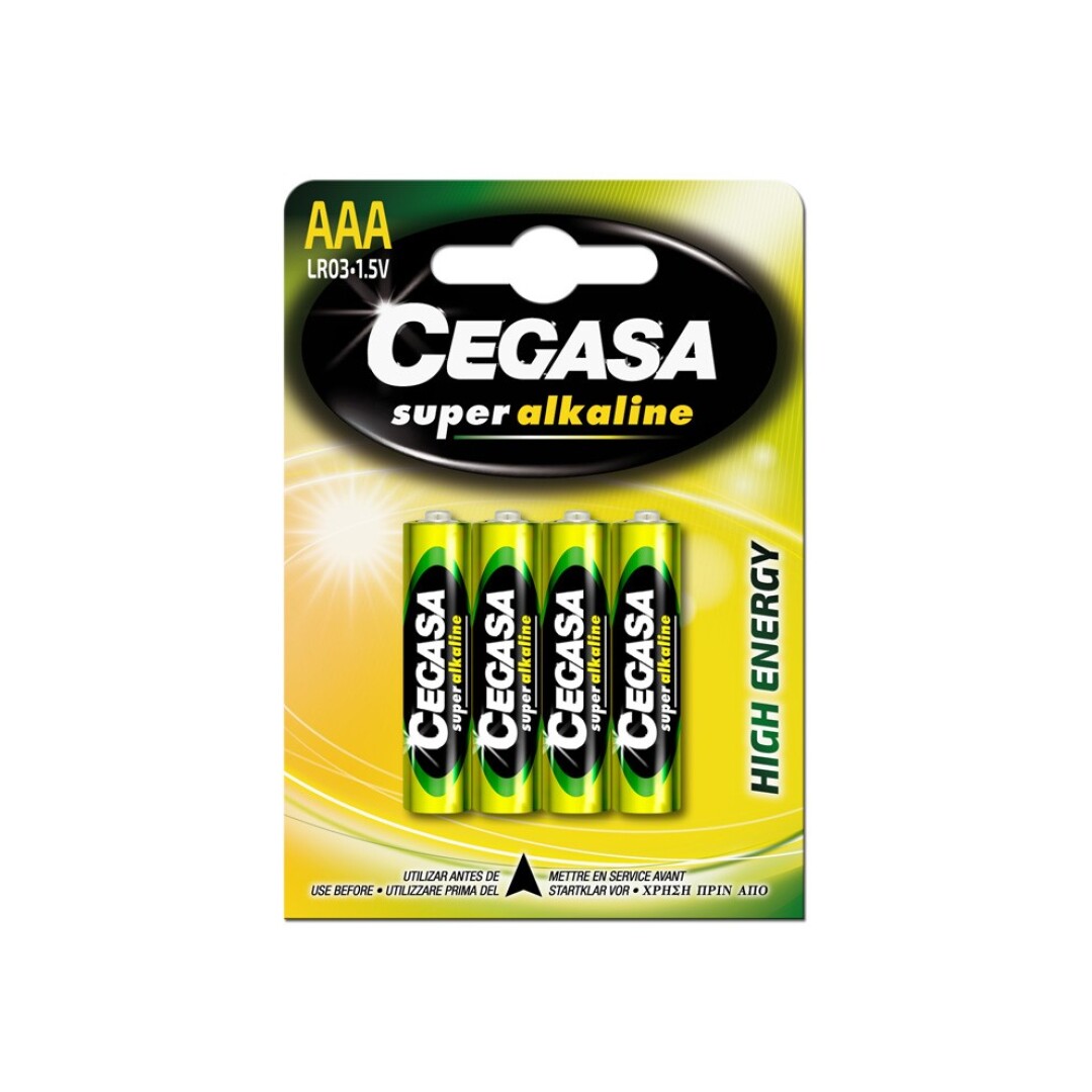 Cegasa Pila Super Alc LR03 Blister 4 Uds
