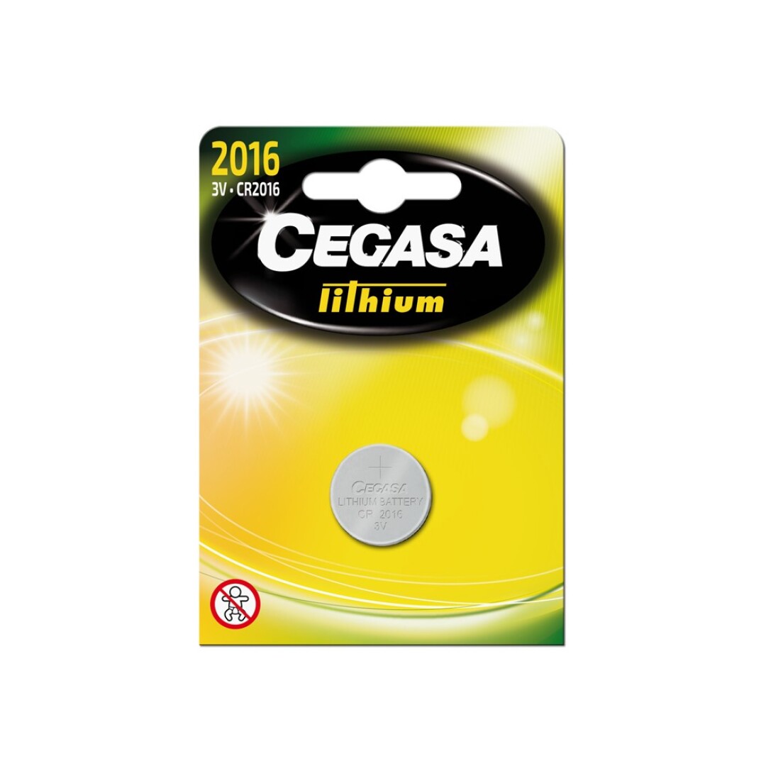 Cegasa Pila Litio Boton CR2016 3V Bt Blister