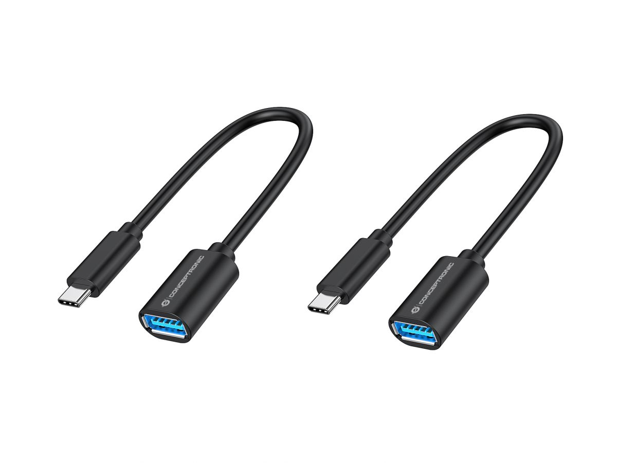 Conceptronic Macho a USB-A Otg Hembra Pack 2 Uds – USB-C