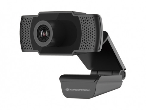 Conceptronic AMDIS01B 1080P Full HD Webcam with Microphone