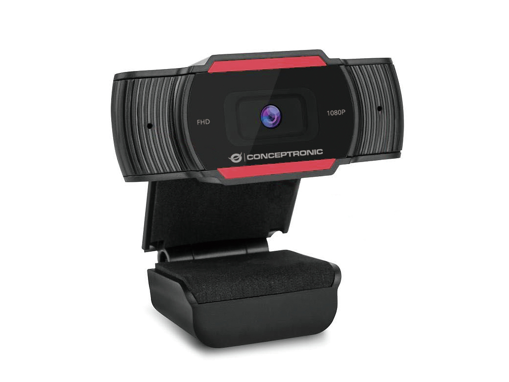 Conceptronic FHD AMDIS04 1080P USB Foco Fijo 3.6MM 30 Fps Angulo Vision 65º Microfono Integrado