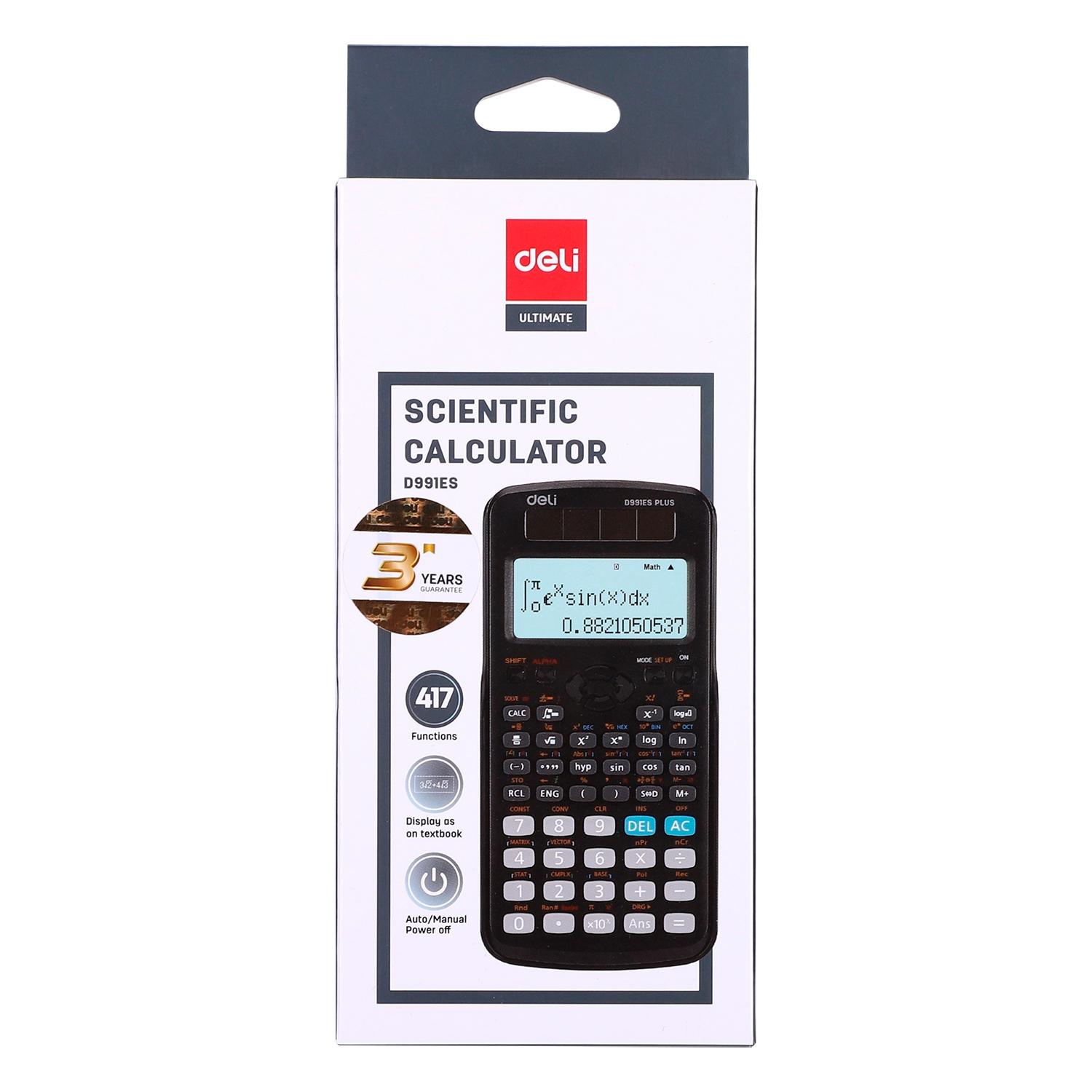 Deli Calculadora cientifica ED991ES negro