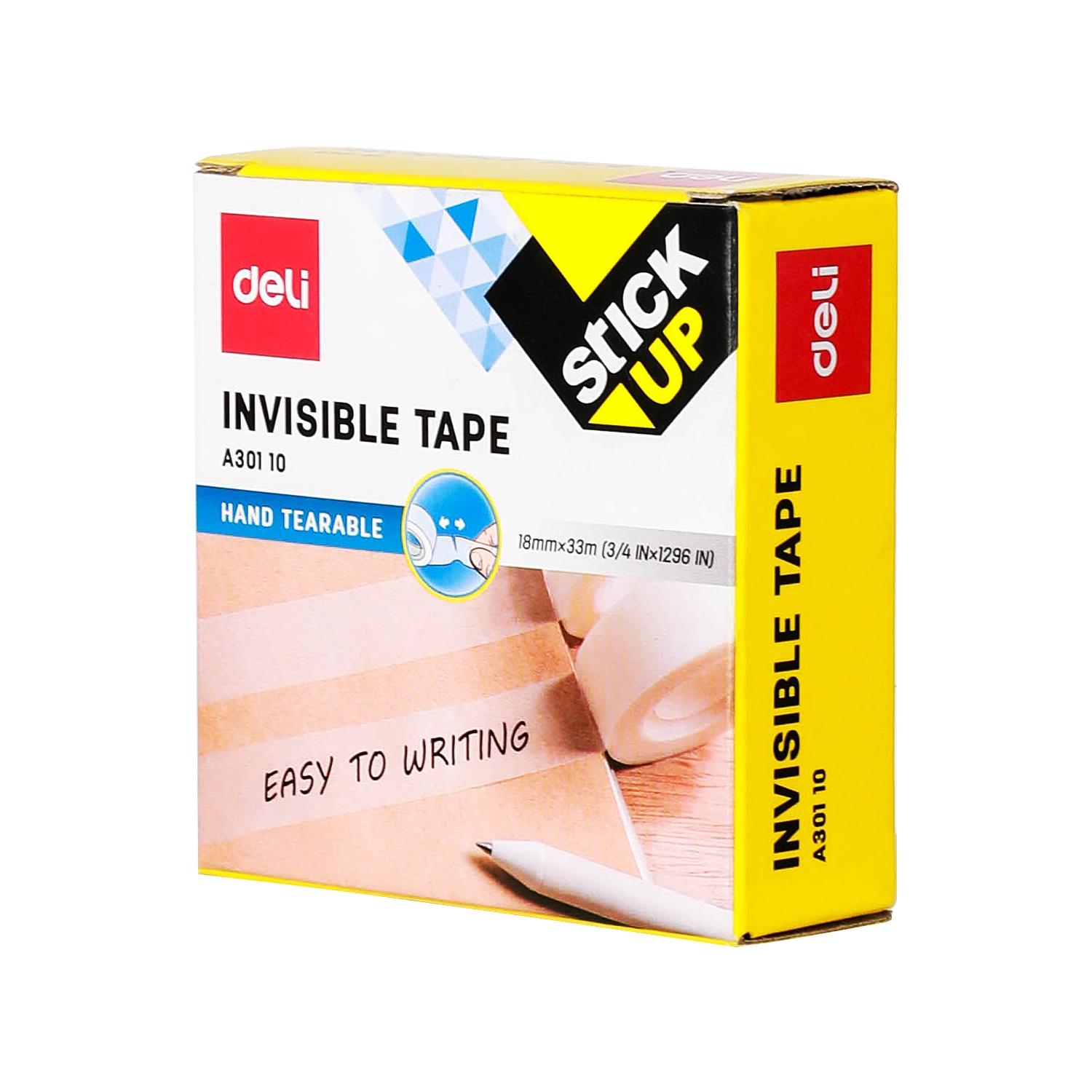 Deli Cinta adhesiva invisible 18mmx33m