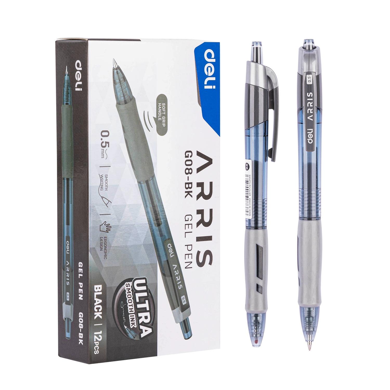 Deli Roller retractil gel Arris punta 0, 5mm negro