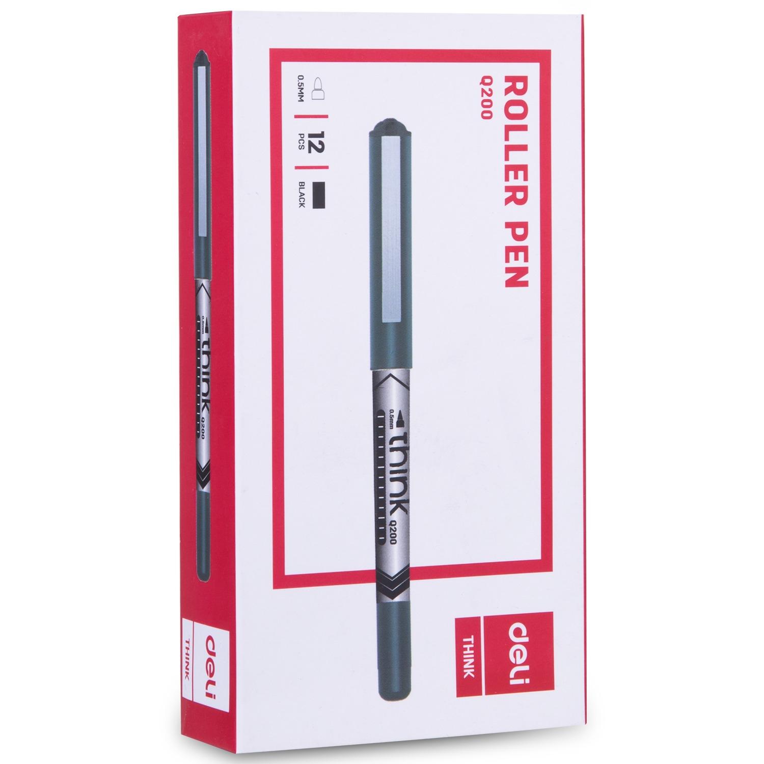 Deli Roller tinta liquida Think punta 0, 5mm negro