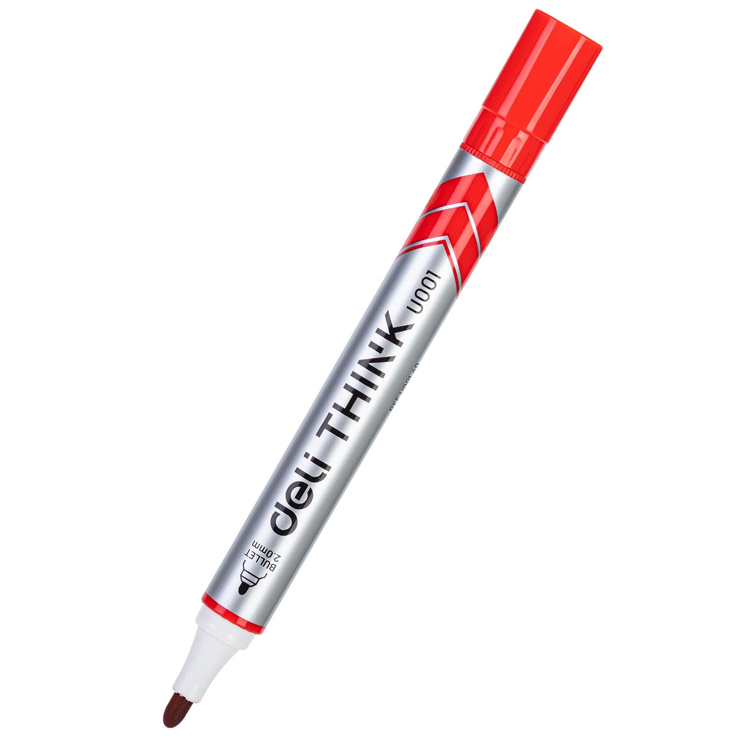 Deli Marcador pizarra blanca Think punta conica 2, 0mm rojo