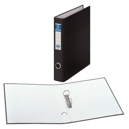Dohe Carpeta 2 anillas mixtas 40mm folio negro
