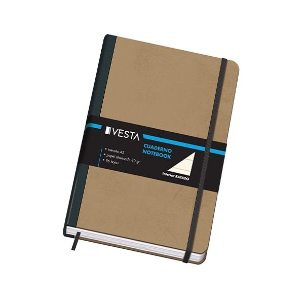 Dohe Cuaderno Vesta Nature tapa cartone rayado horizontal A5
