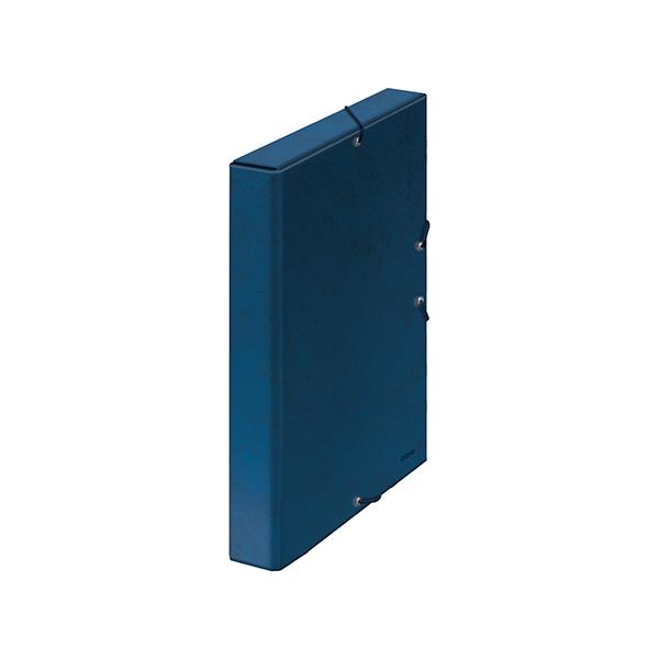 Dohe Caja de proyectos carton forrado lomo 30mm 245x350mm azul
