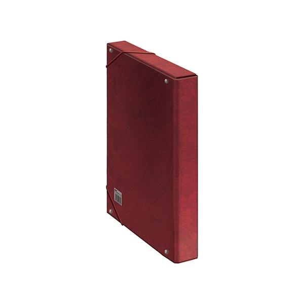 Dohe Caja de proyectos carton forrado lomo 30mm 245x350mm rojo