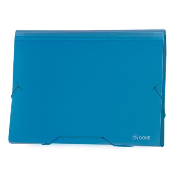Dohe Clasificador acordeon Pp A4 traslucido azul