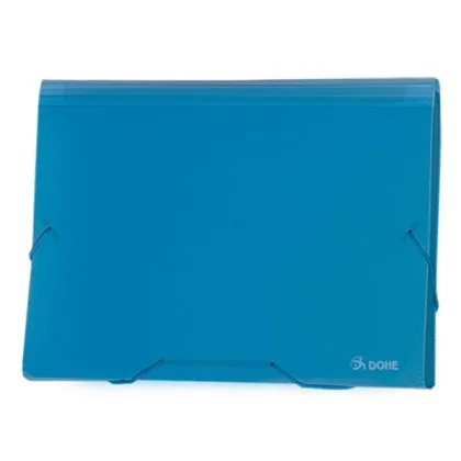 Dohe Clasificador acordeon Pp A4 traslucido azul