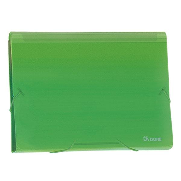 Dohe Clasificador acordeon Pp A4 traslucido verde