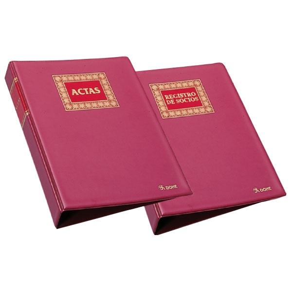 Dohe Libro actas hojas moviles 100h recambiables A4