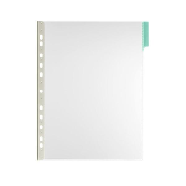 Durable C.5 fundas clasificadores A4 transparente marco verde