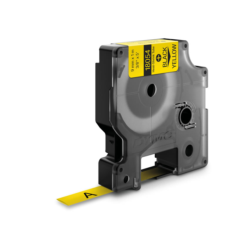 Dymo Rhino Cinta ID1-9 Negro/amarillo tubo termorretractil