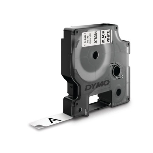 Dymo Cinta Lm D1 Durable 12mmx5, 5m Negro/blanco