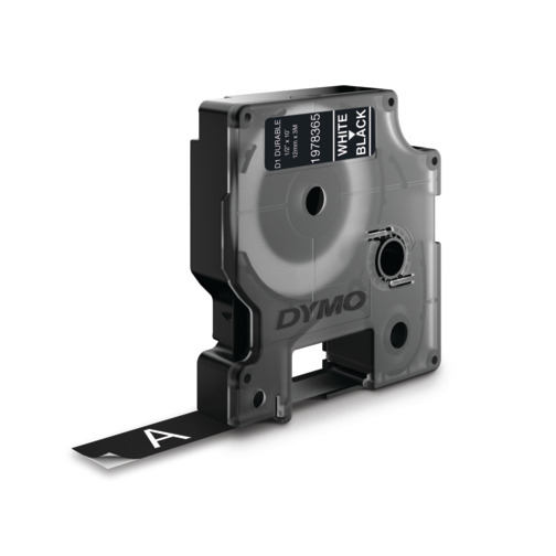 Dymo Cinta Lm D1 Durable 12mmx3m Blanco/Negro