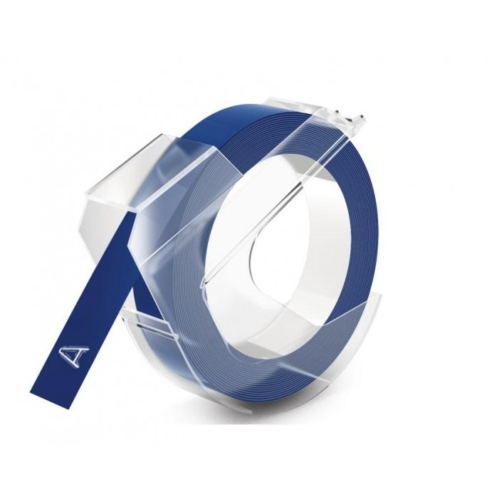 Dymo Cinta Relieve 9mm X 3mt para rotuladora Omega/junior color Azul