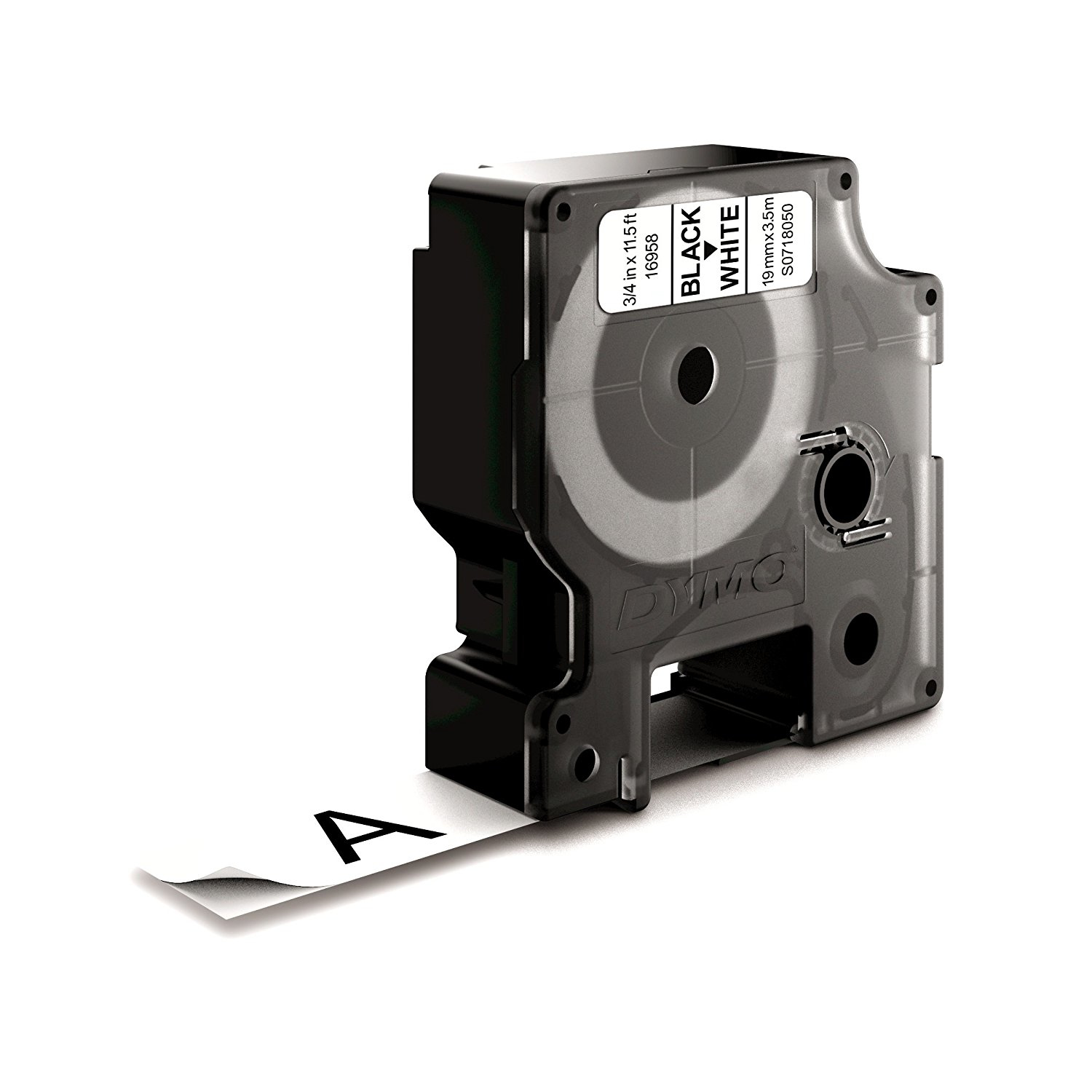 Dymo Cinta Lm D1 19mm.x3, 5m Negro/blanco Nylon