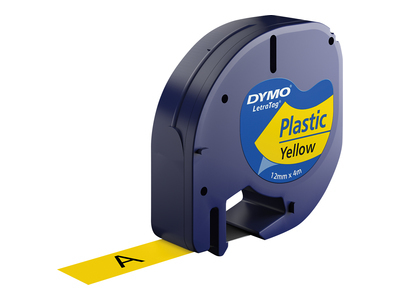 Dymo Cinta Lt 12mmx4mt -Negro/Amarillo