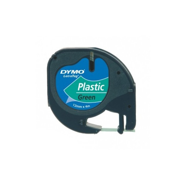 Dymo Cinta Lt 12mmx4mt -Negro/Verde
