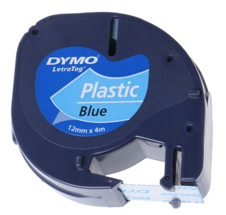 Dymo Cinta Lt 12mmx4mt -Negro/Azul