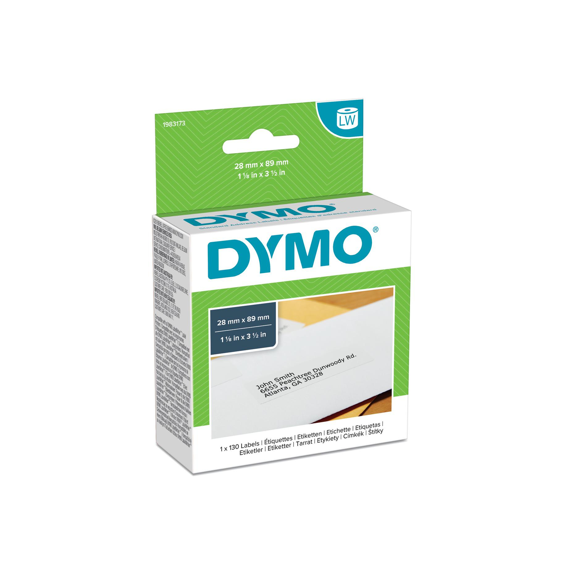 Dymo Etiqueta Lw Etiquetas dirección 28x89 mm 1 rollo de etiquetas (130) Papel blanco