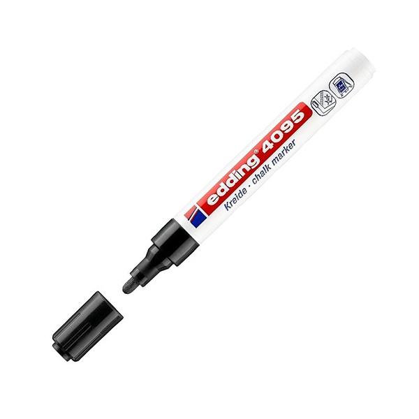 Edding Marcador tiza liquida 4095 punta conica trazo 2-3mm negro