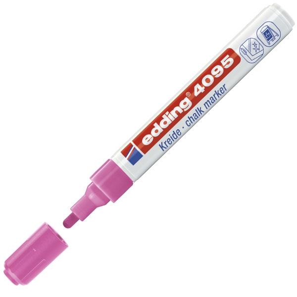 Edding Marcador tiza liquida 4095 punta conica trazo 2-3mm rosa neon