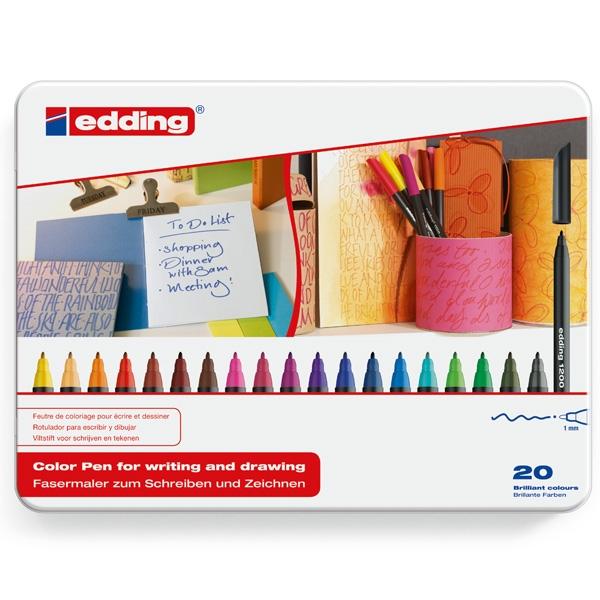 Edding C.20 rotuladores edding 1200 trazo 1mm surtidos